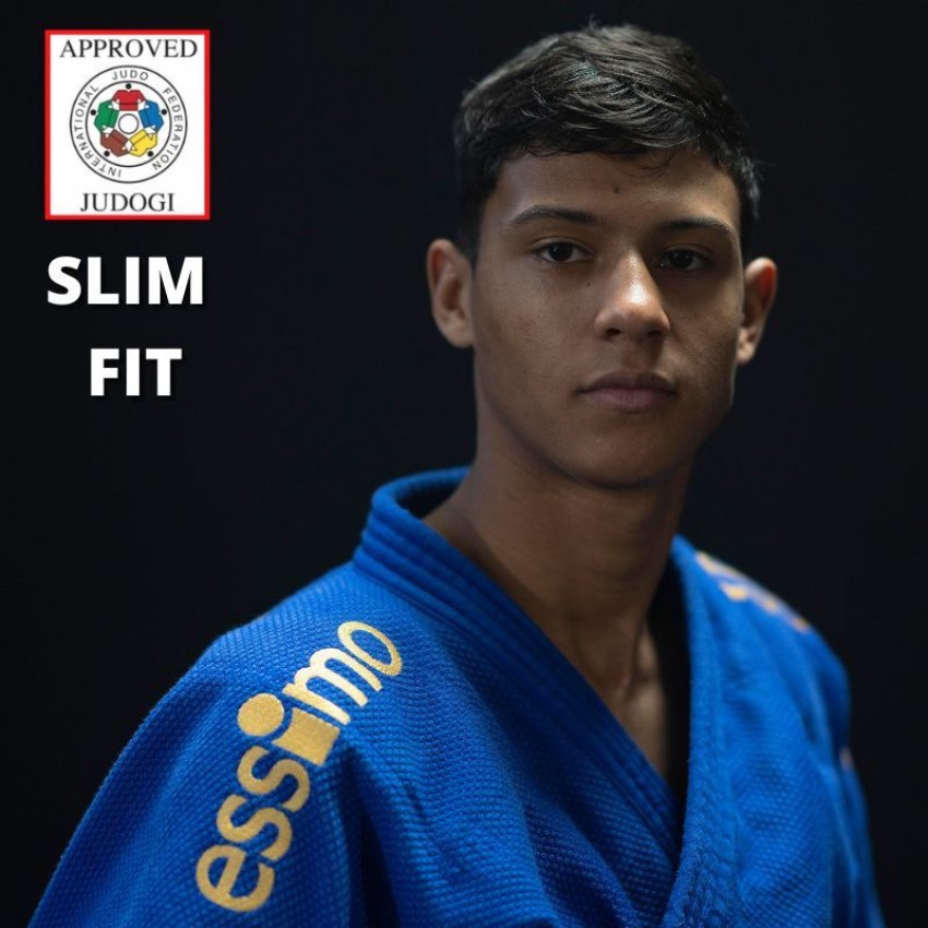 Кімоно для дзюдо Essimo серії 'Gold IJF' Slim Fit 750 gr/м2 | Колір синій - Кімоно - AD0007106 - Essimo