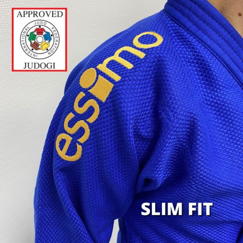 Кімоно для дзюдо Essimo серії 'Gold IJF' Slim Fit 750 gr/м2 | Колір синій - Кімоно - AD0007106 - Essimo